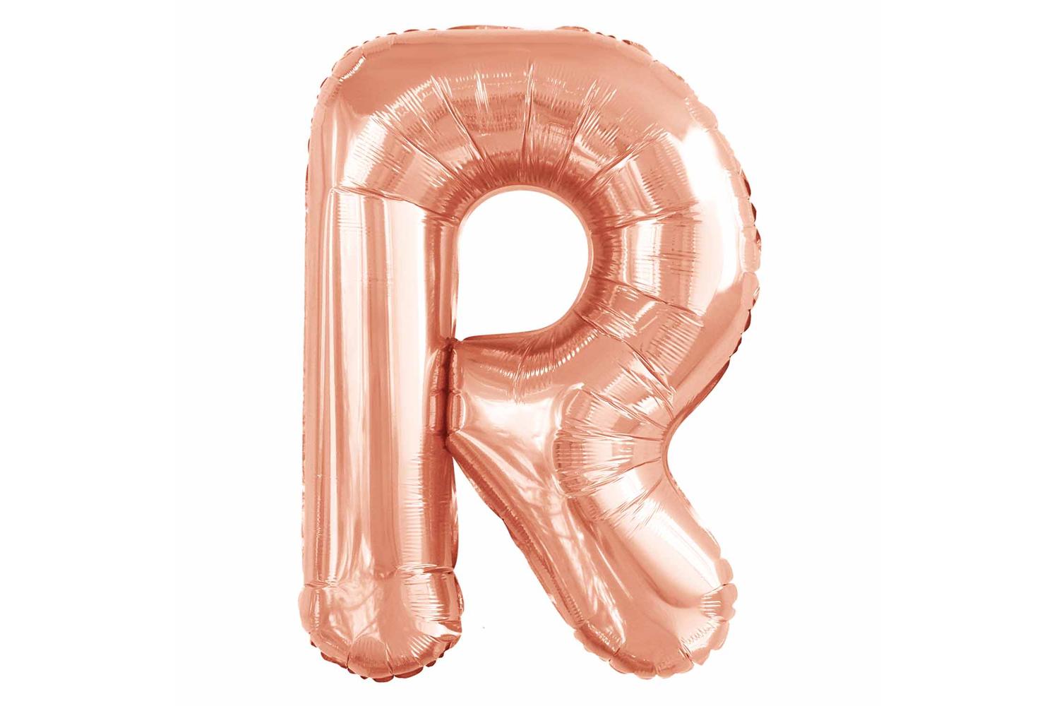 Amscan | Ams-9915580 | Large Letter R Rose Gold-2