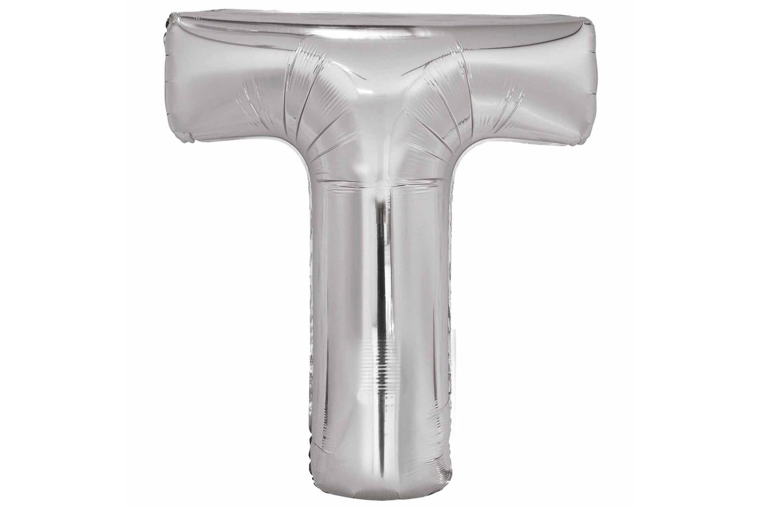 Amscan | Ams-9915614 | Large Letter 't' Silver-2