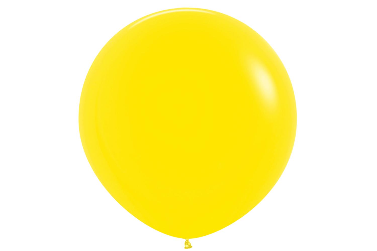 Amscan | 20006690 | Fashion Colour Solid Yellow 020 Latex Balloons 36"/91.5cm-2