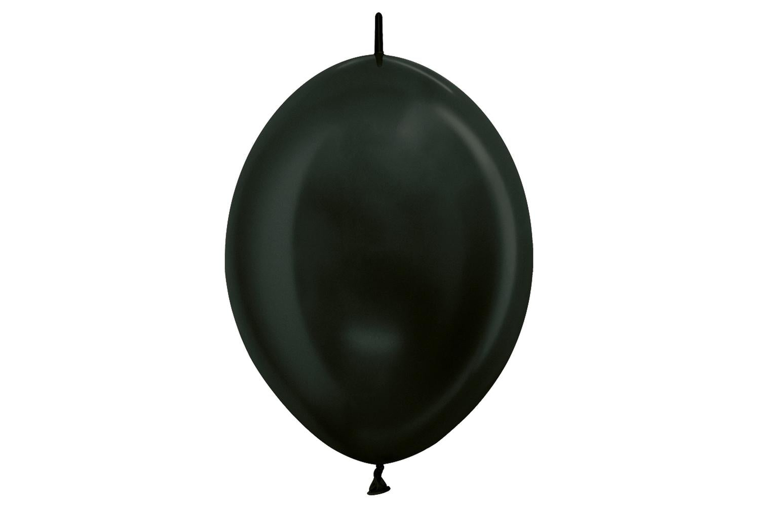 Amscan | 20010654 | Metallic Link-o-loon Solid Graphite 578 Latex Balloons 12