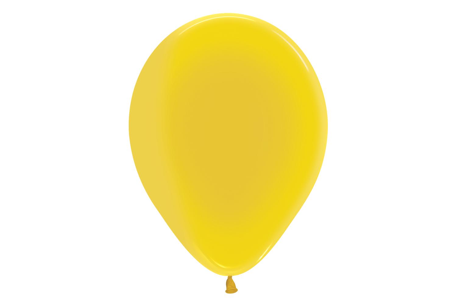 Amscan | 20000816 | Crystal Solid Yellow 320 Latex Balloons 12"/30cm-2