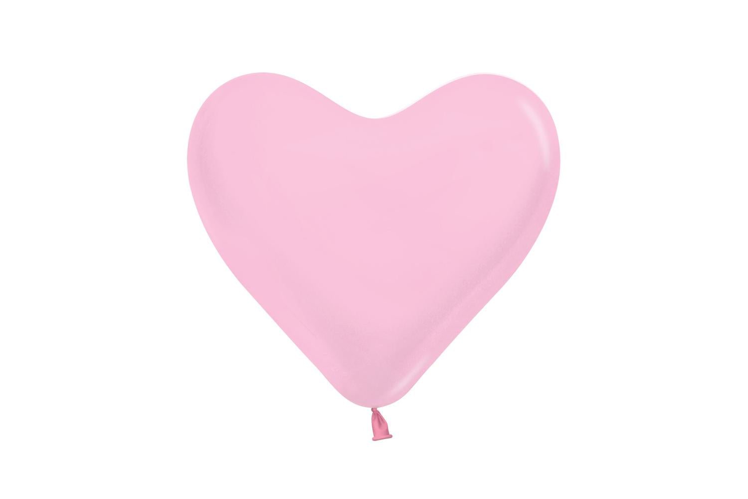 Amscan | 20001356 | Fashion Colour Heart Solid Pink 009 Latex Balloons 14