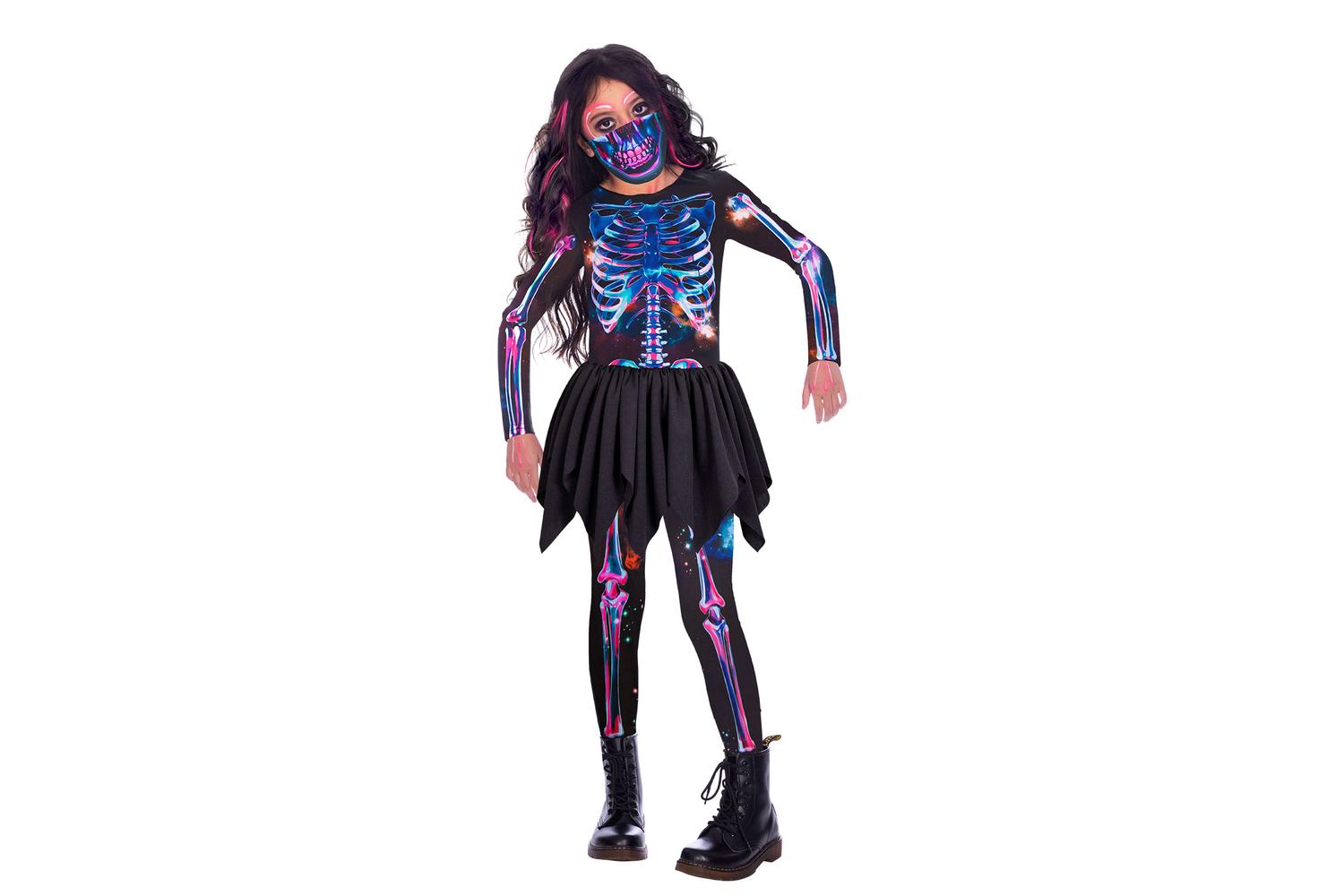 Amscan | 9908574 | Skeleton Girl 3-4 Yrs Recycabl