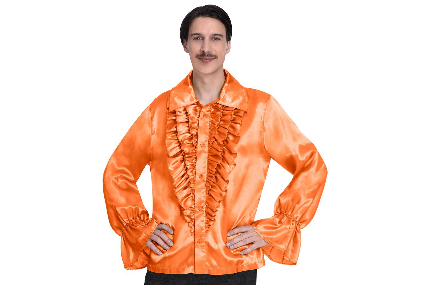 Amscan | 9907009 | Satin Shirt Orange Std
