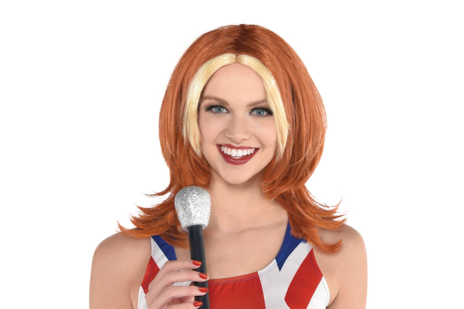 Amscan | 9907350 | Pop Group Red Hot Wig-2