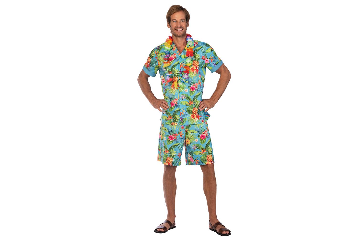 Amscan | 9908729 | Hawaiian Shirt Blue Plus-2