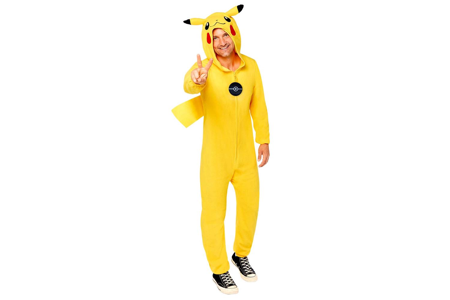 Amscan | 9908889 | Pokemon Pikachu Suit Adult Std-2
