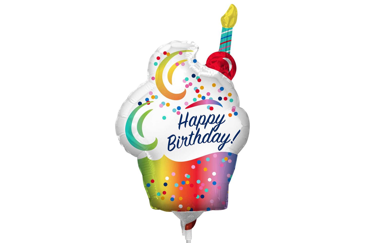 Amscan | Ams-4182102 | Minishape: Rainbow Omb Cupcake