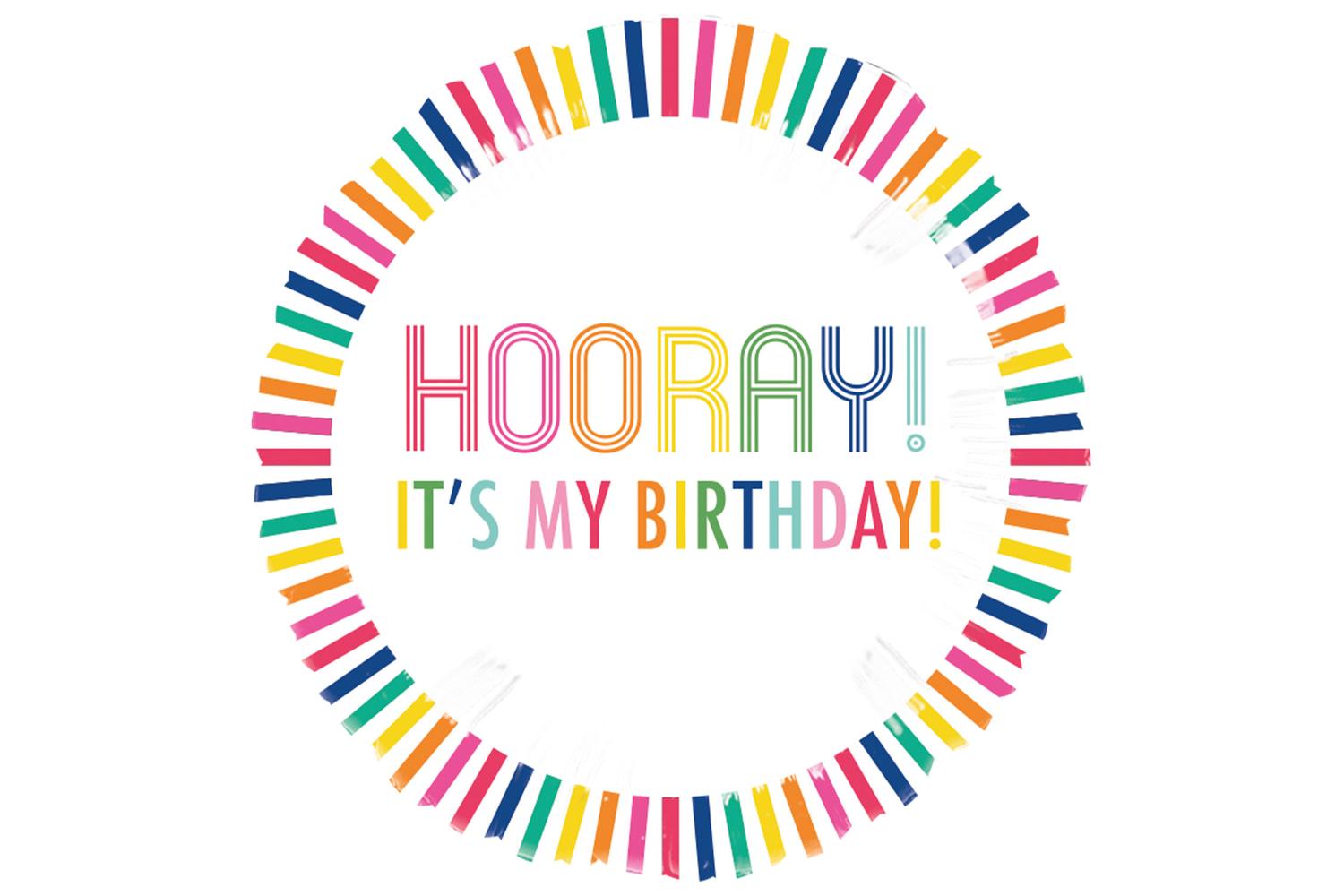 Amscan | Ams-9913811 | Hooray Std Foil Balloon