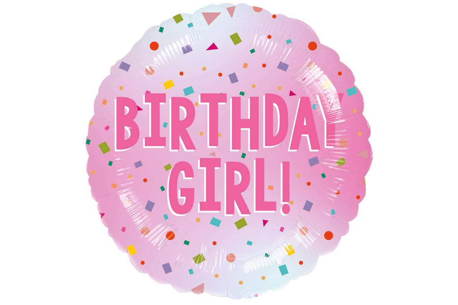 Amscan | Ams-9913842 | Birthday Girl Std Foil Balloon-2