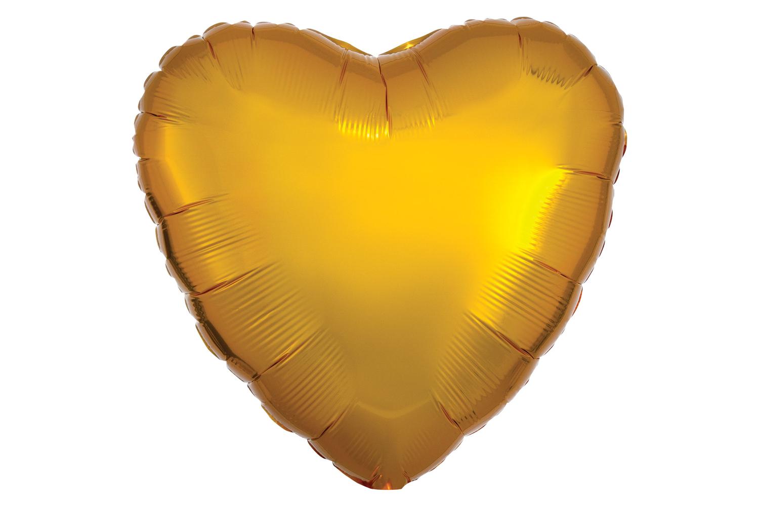 Amscan | Ams-9914075 | Metallic Gold Heart Pkg