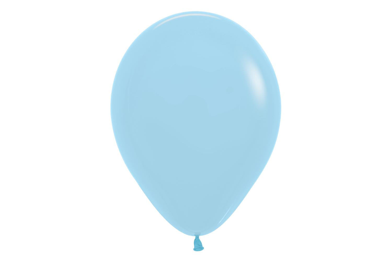 Amscan | 20000794 | Fashion Pastel Solid Blue 140 Latex Balloons 12"/30cm-2