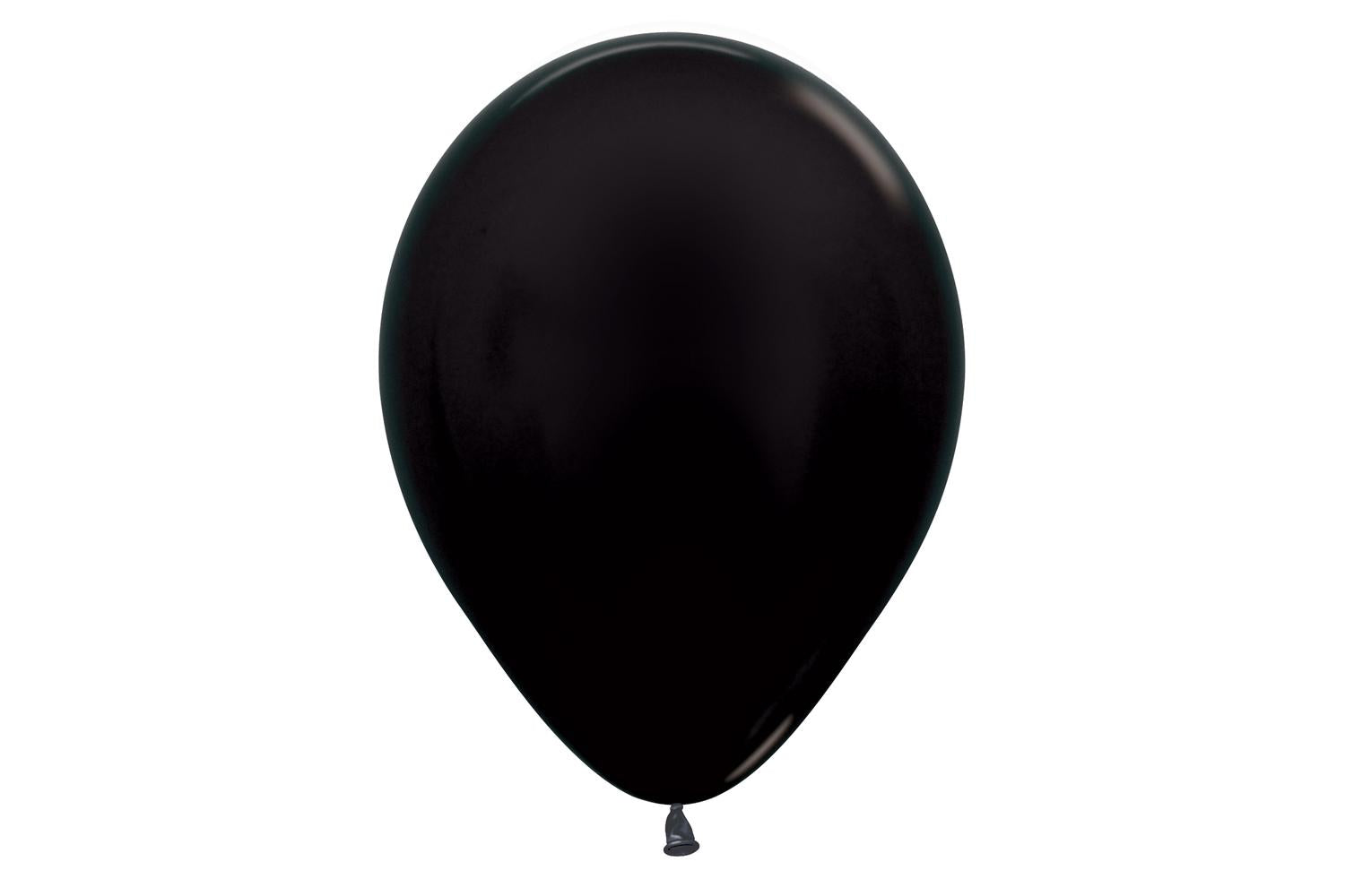 Amscan | 20009432 | Metallic Solid Black 580 Latex Balloons 12