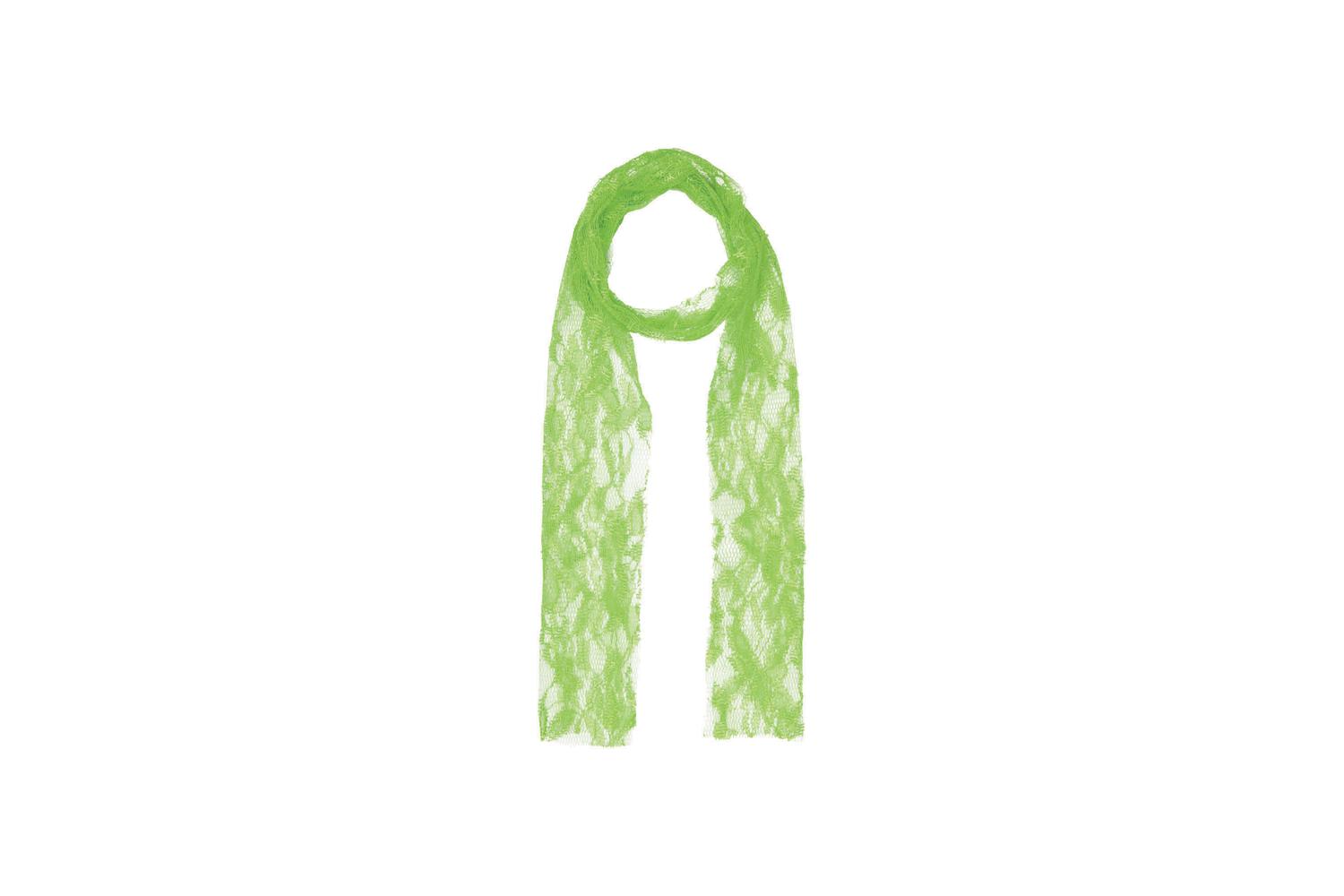 Rubies | Rb-ba207 | Green Lace Scarf
