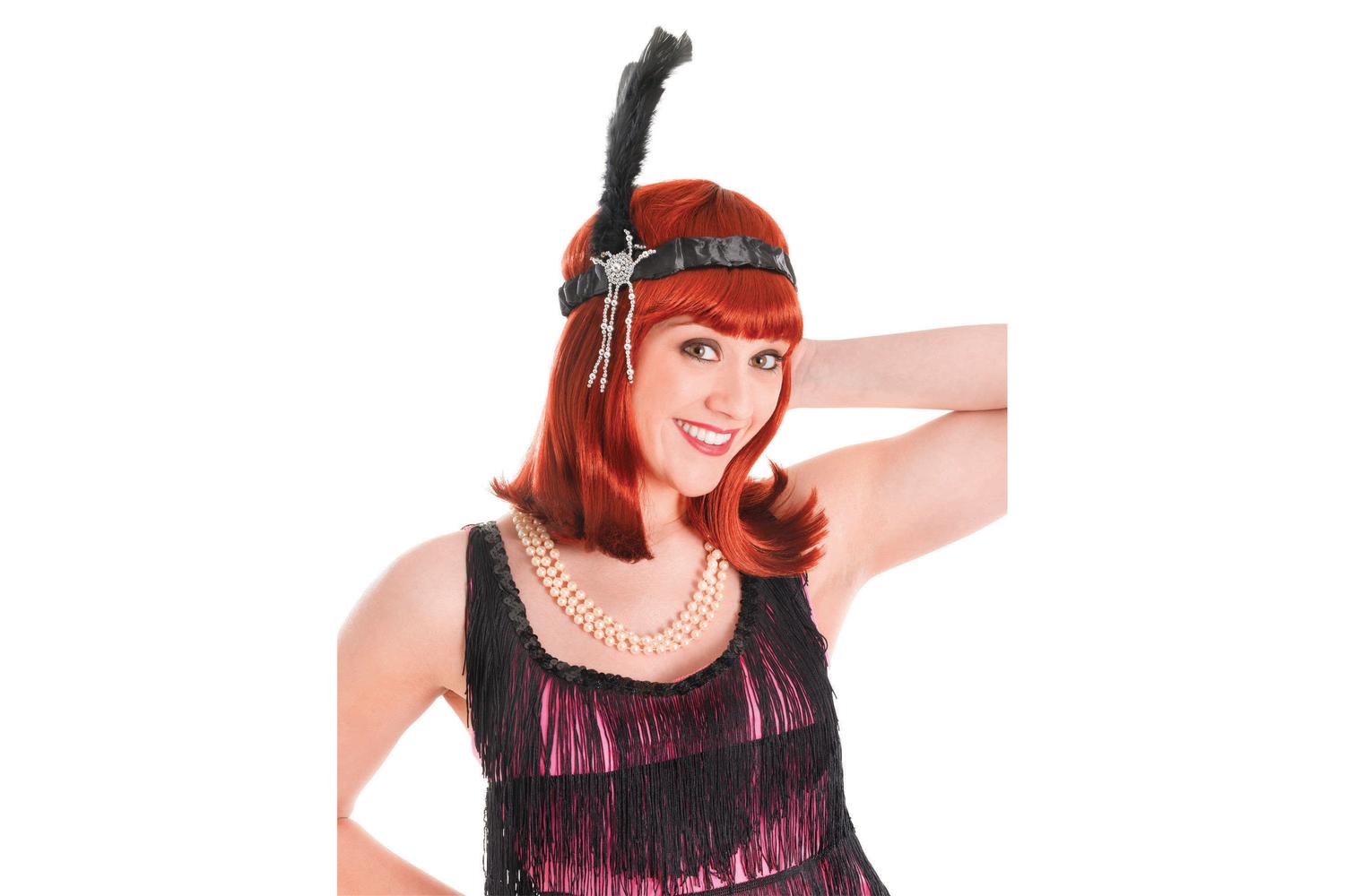 Rubies | Rb-ba886 | Black Flapper Headband