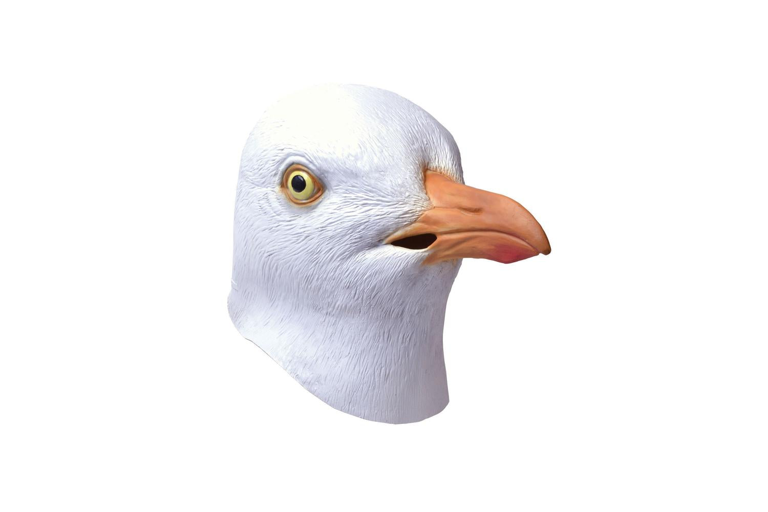 Rubies | Rb-bm504 | Deluxe White Rubber Seagull Full Face Mask