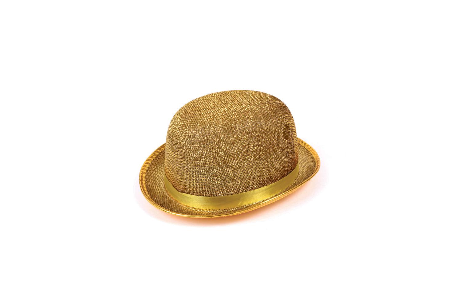 Rubies | Rb-bh445 | Gold Lurex Bowler Hat