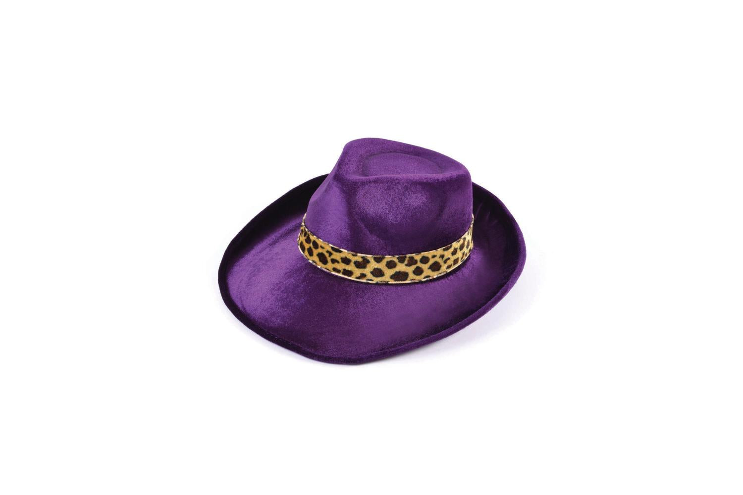 Rubies | Rb-bh458 | Purple Velvet Fedora Hat