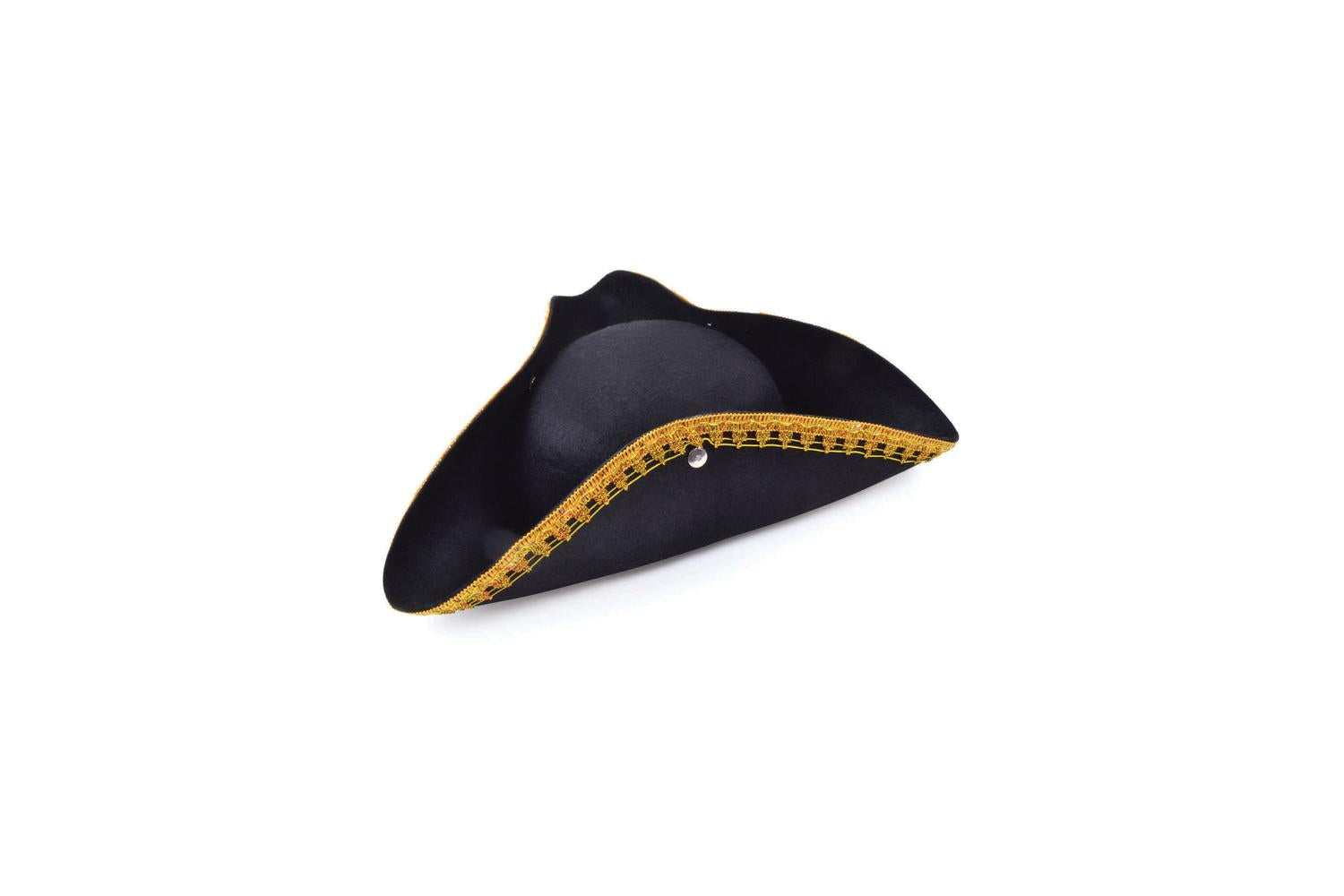 Rubies | Rb-bh461 | Tricorn Hat With Gold Trim