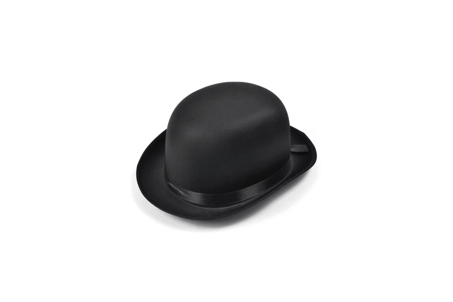 Rubies | Rb-bh493 | Black Satin Finish Bowler Hat