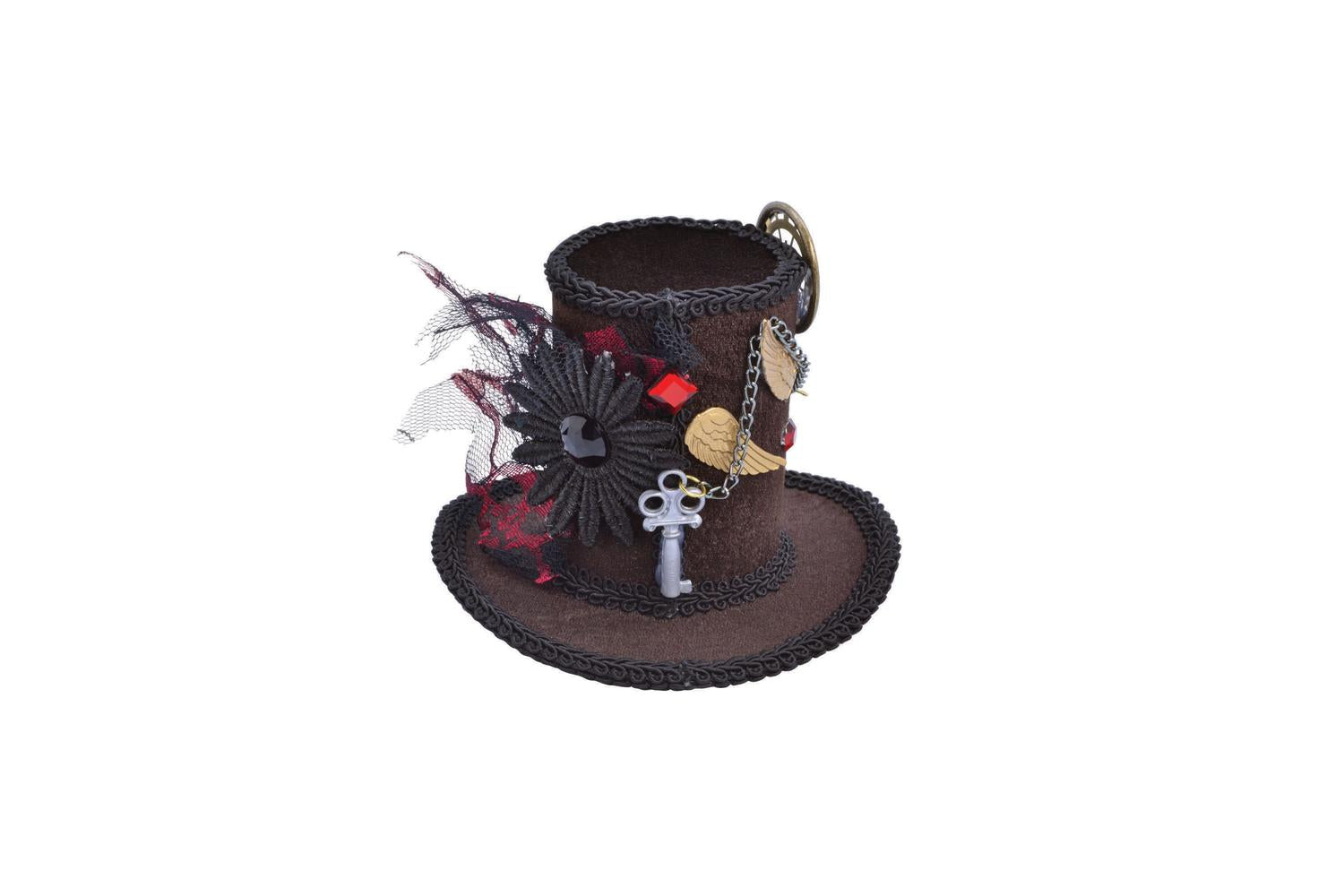 Rubies | Rb-bh612 | Mini Steampunk Tall Top Hat