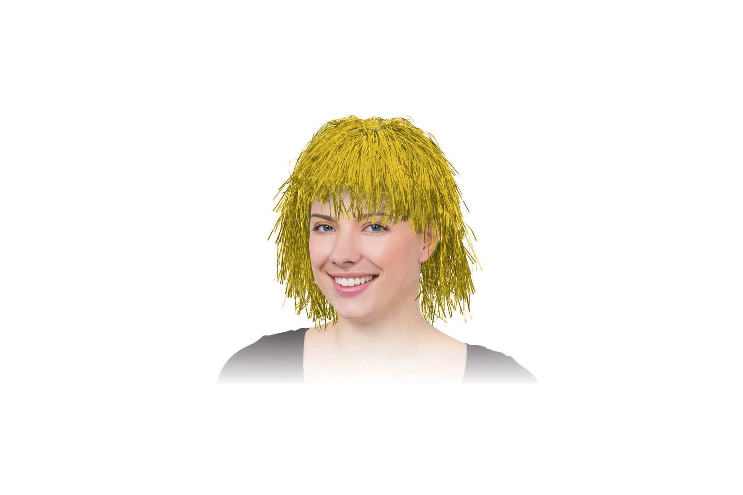 Rubies | Rb-bw129 | Long Gold Tinsel Wig