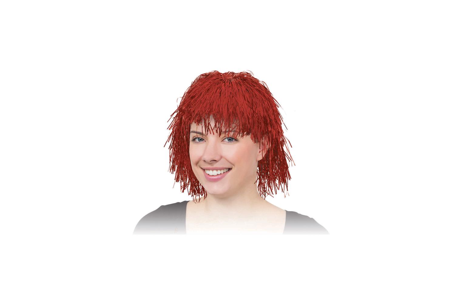 Rubies | Rb-bw134 | Long Red Tinsel Wig