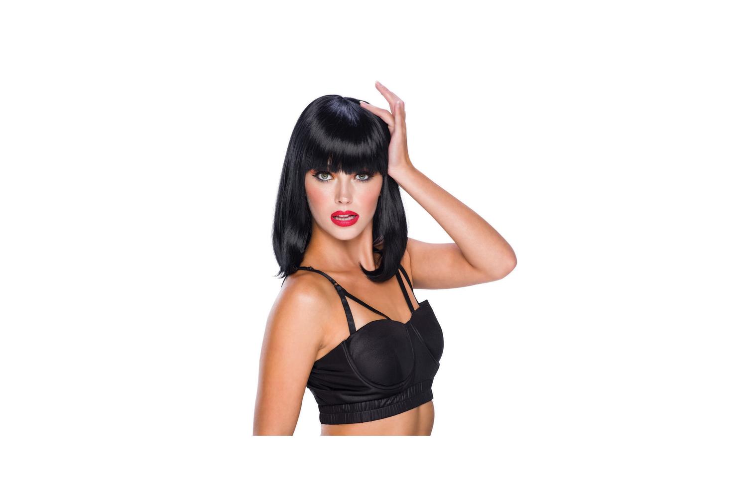 Rubies | Rb-bw176 | Cheerleader Short Black (pp Fibre) Wig-2