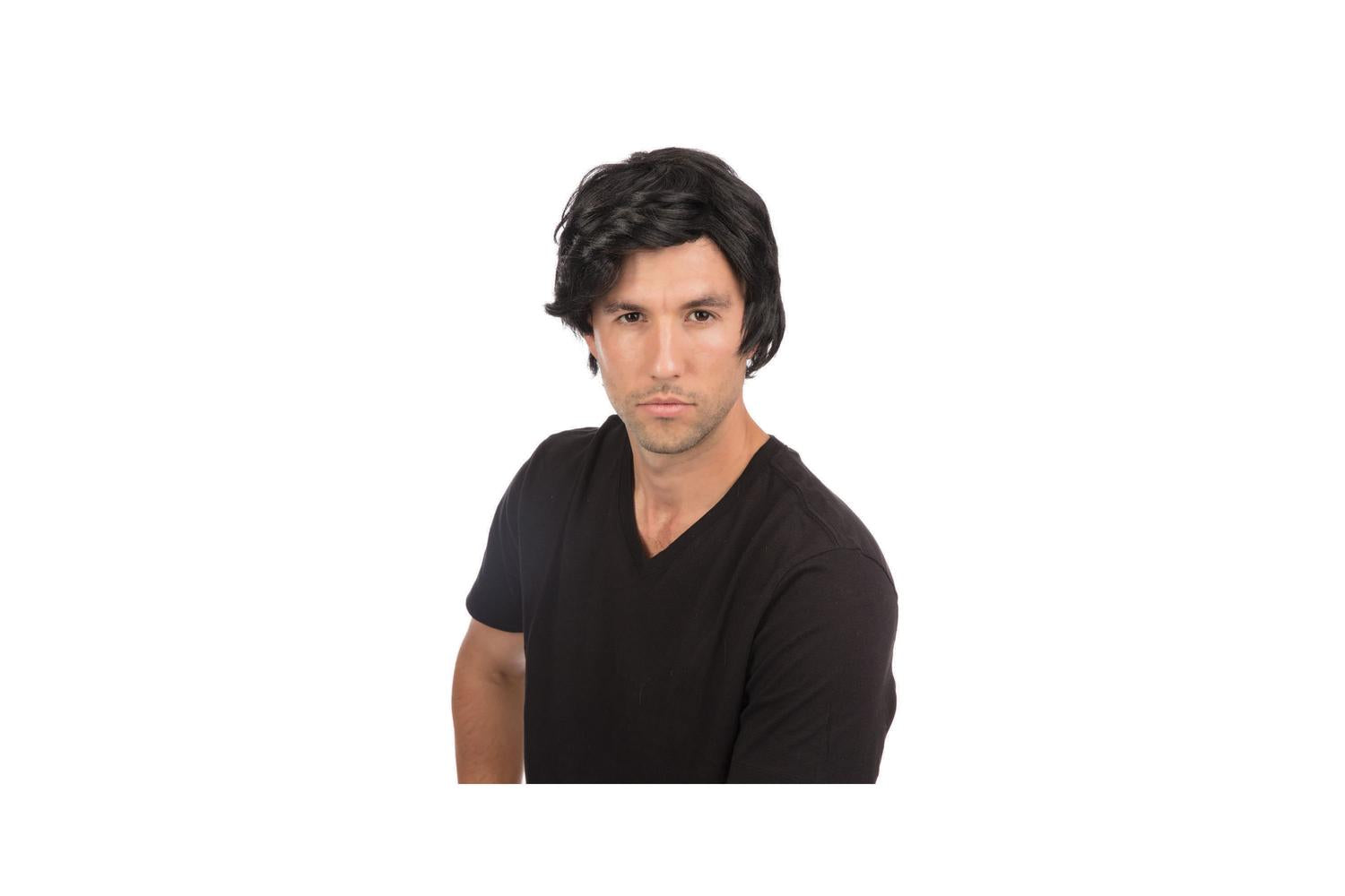 Rubies | Rb-bw465 | Mans Side Parting Short Black Wig