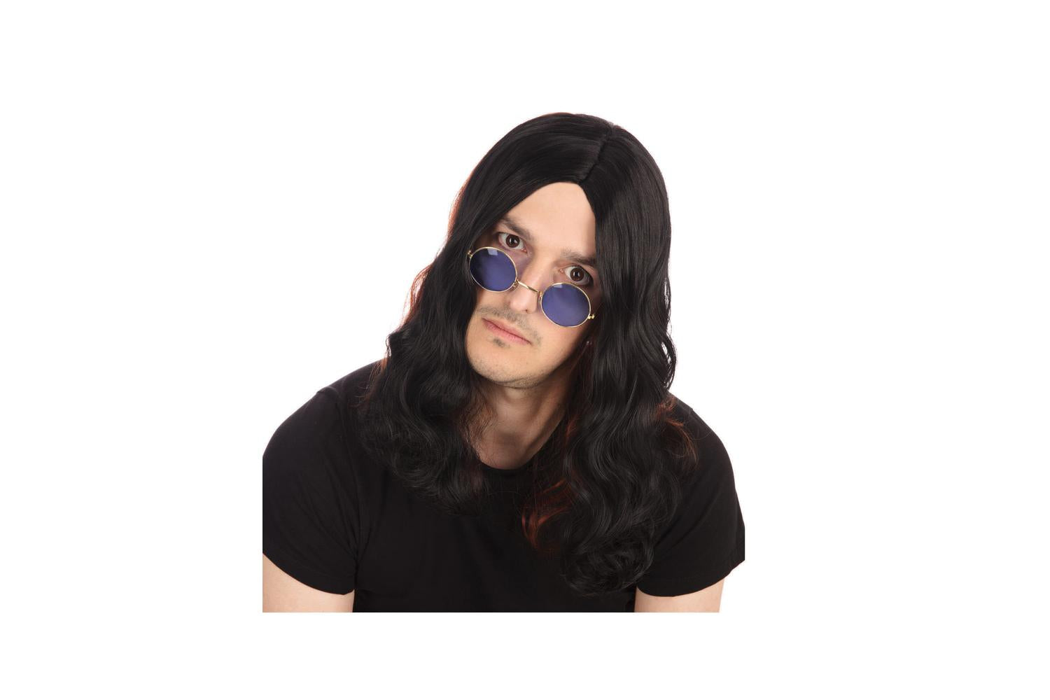 Rubies | Rb-bw481 | Ozzy Osbourne Black Long Wig