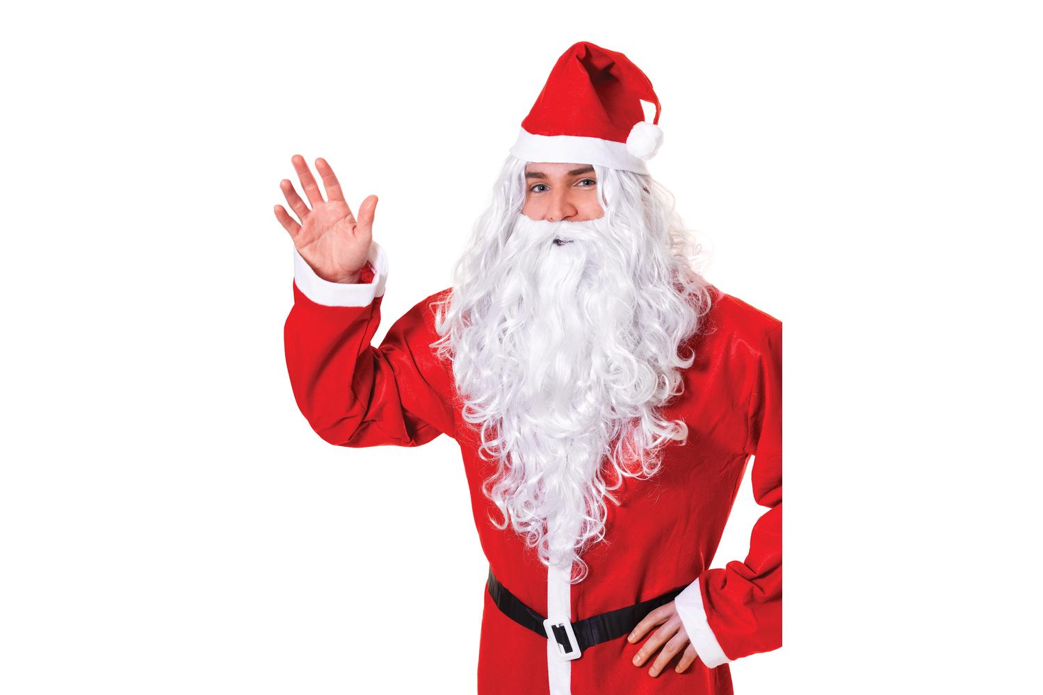 Rubies | Rb-bw574 | Santa/wizard Wig + Beard Set Curly White Budget