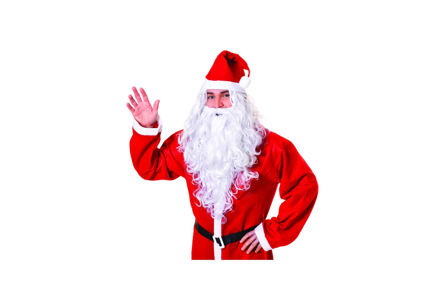 Rubies | Rb-bw574 | Santa/wizard Wig + Beard Set Curly White Budget-3