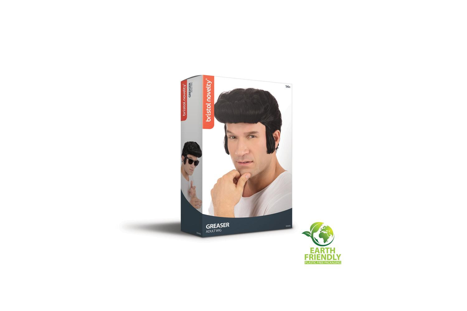 Rubies | Rb-bw686 | Greaser Black Wig-2