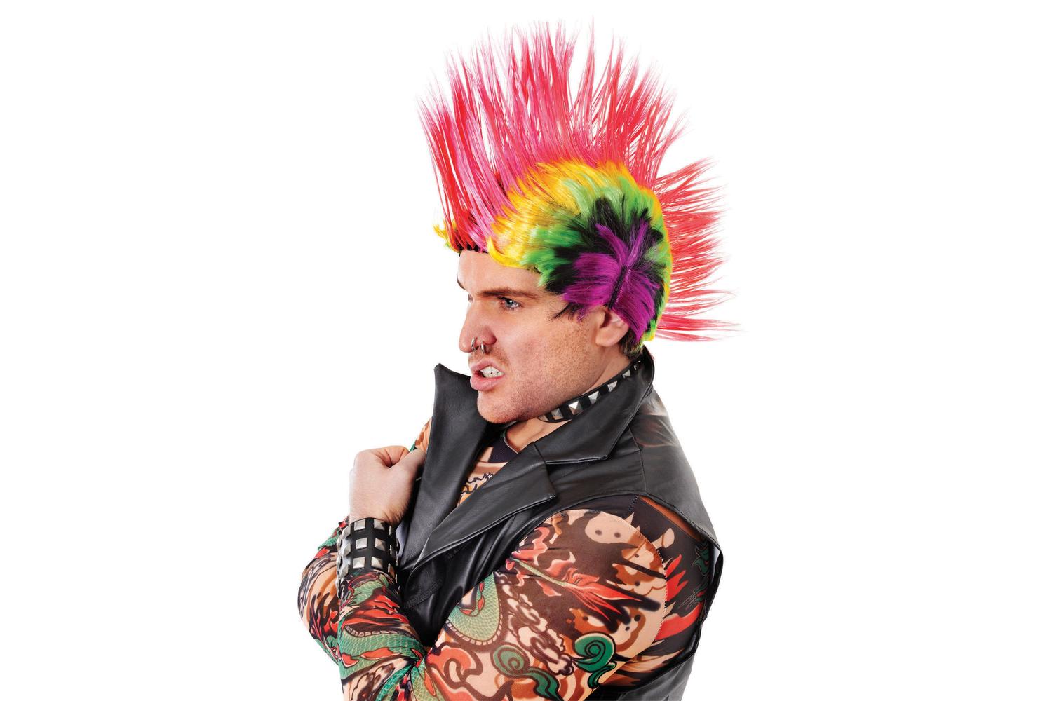 Rubies | Rb-bw788 | Mohican Wig Multi-coloured