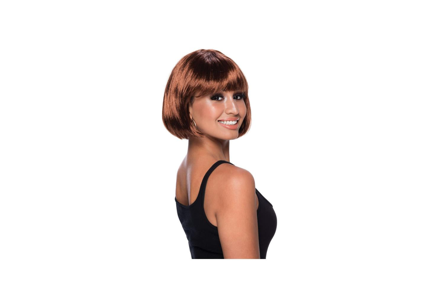Rubies | Rb-bw885 | Elegant Bob Short Brown Wig-2