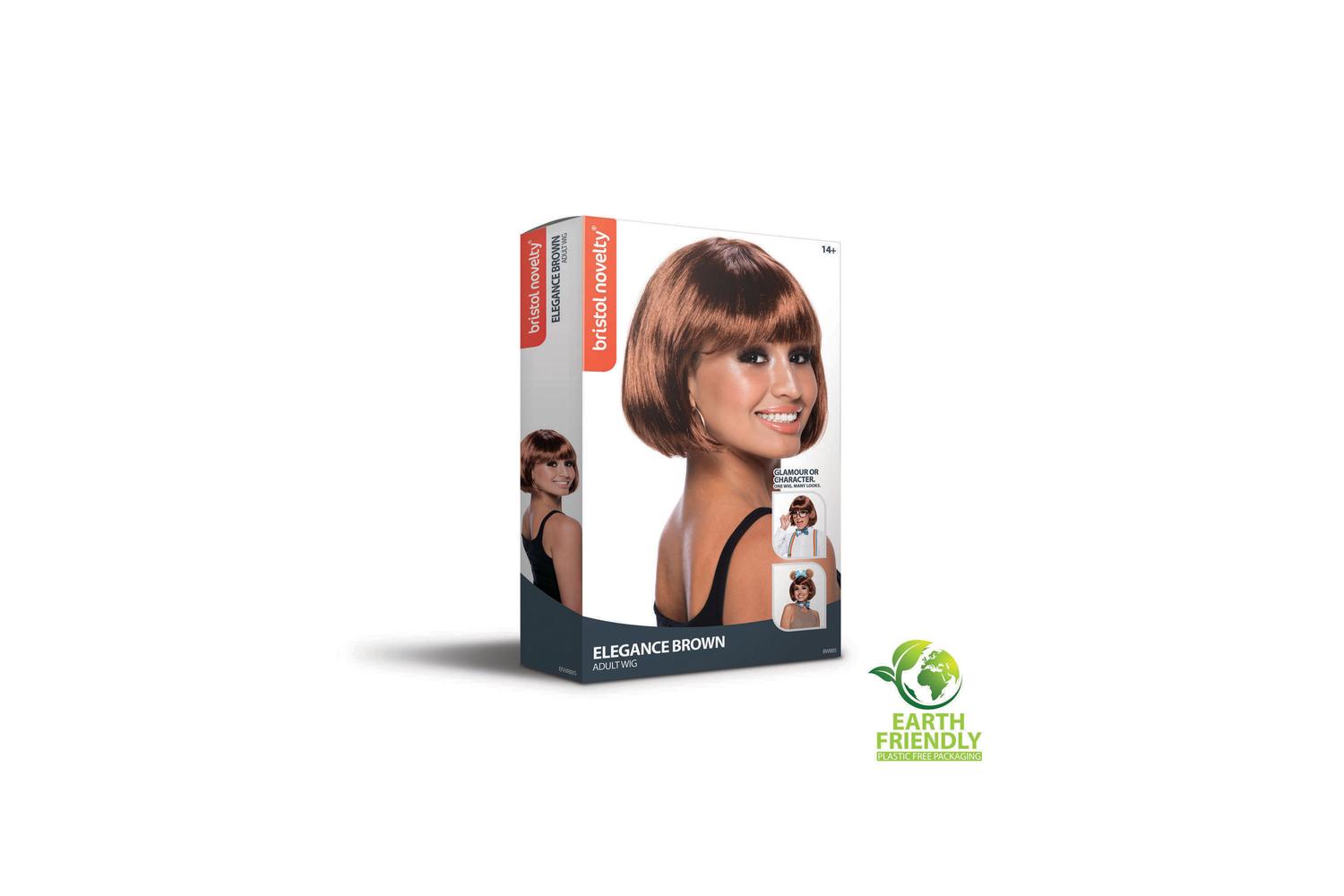 Rubies | Rb-bw885 | Elegant Bob Short Brown Wig-3