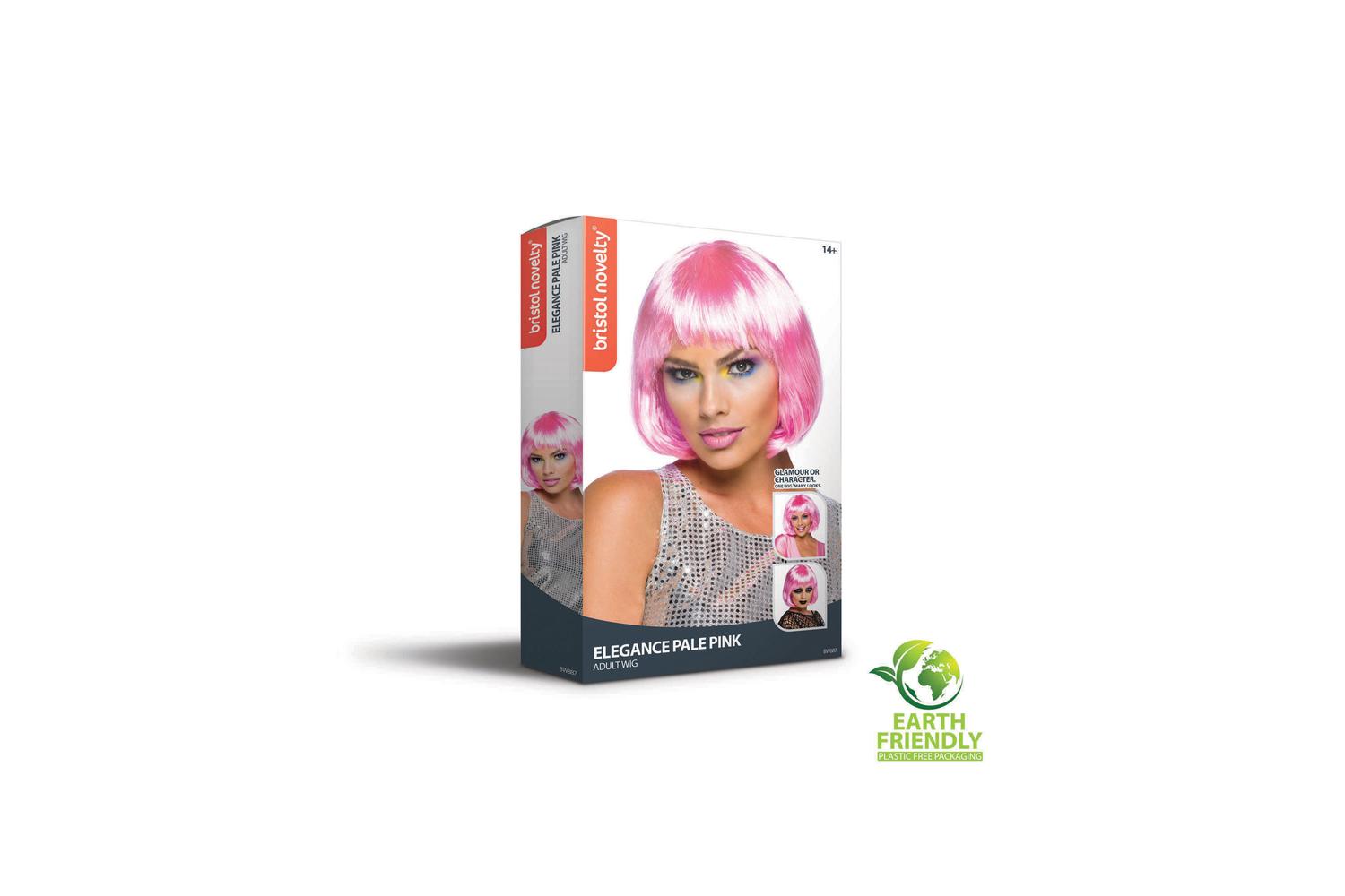 Rubies | Rb-bw887 | Elegant Bob Short Pale Pink Wig-3