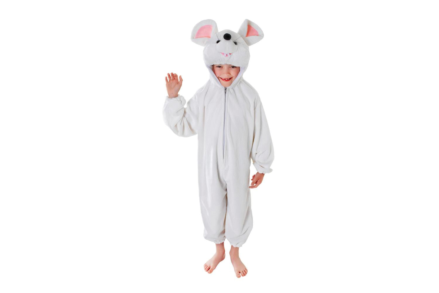 Rubies | Rb-cc032 | Kids White Plush Mouse Costume