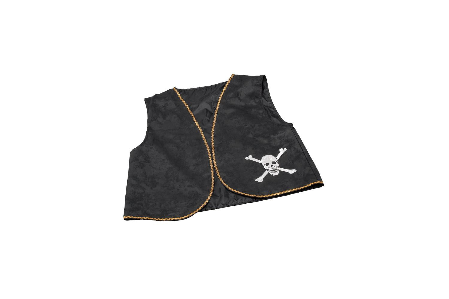 Rubies | Rb-ba021 | Pirate Waistcoat. Black Distressed