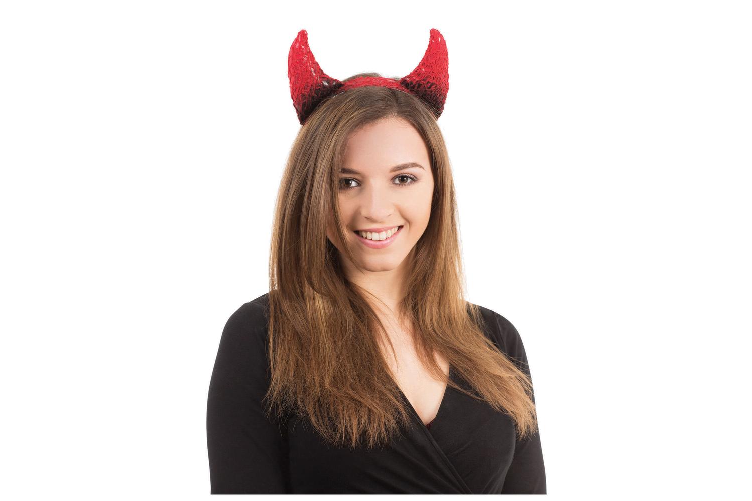 Rubies | Rb-ba026 | Red & Black Devil Headband