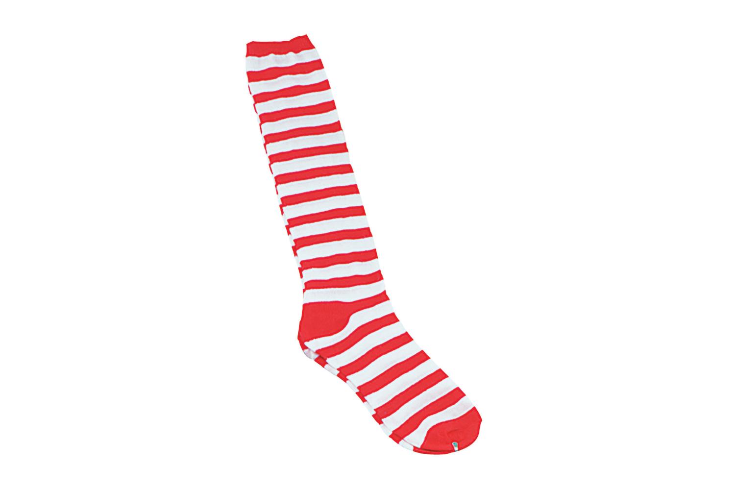 Rubies | Rb-ba051 | Clown Socks Red And White Stripes