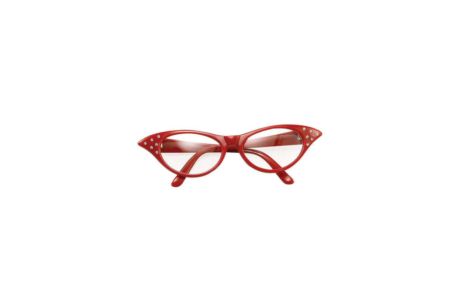 Rubies | Rb-ba142r | Red Classic 1950's Rockabilly Glasses