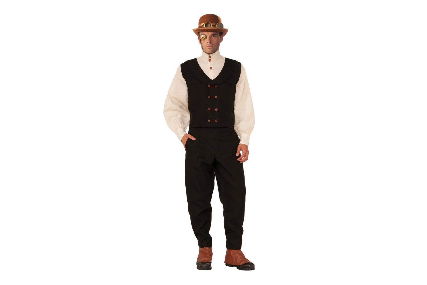 Rubies | Rb-x76368 | Steampunk Vest Black