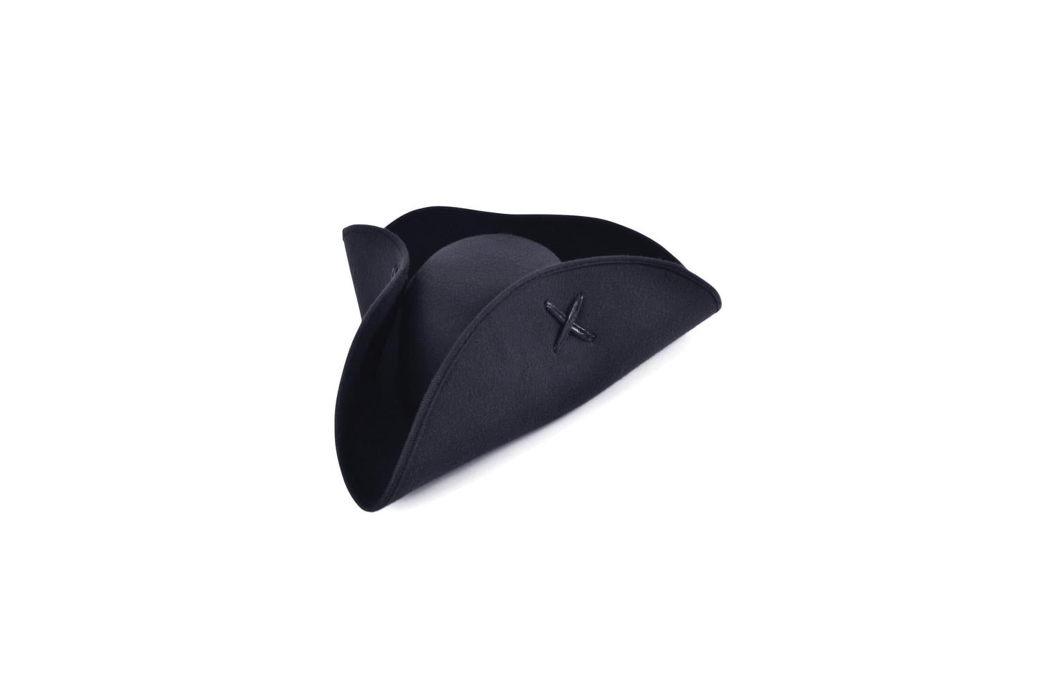 Rubies | Rb-bh653 | Pirate Tricorn Black Wool Felt