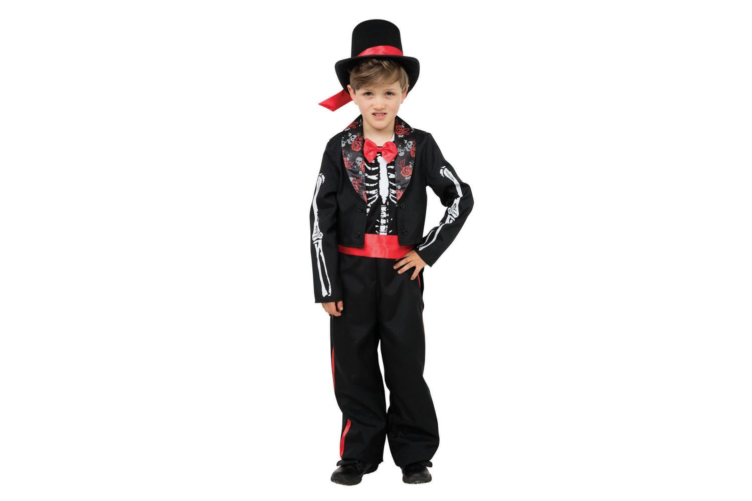 Rubies | Rb-cc586 | Halloween-day Of The Dead Boy 134-146cm Boys Childrens Costume