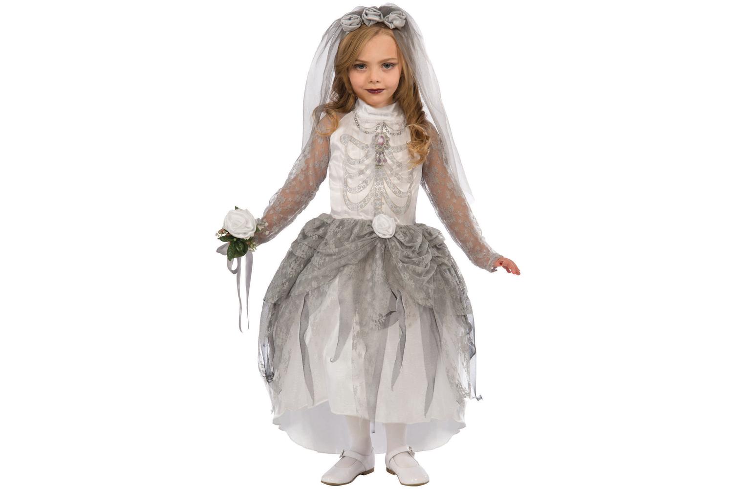 Rubies | Rb-x75185 | Childrens Halloween Skeleton Bride (m) Medium Girls Females Costume