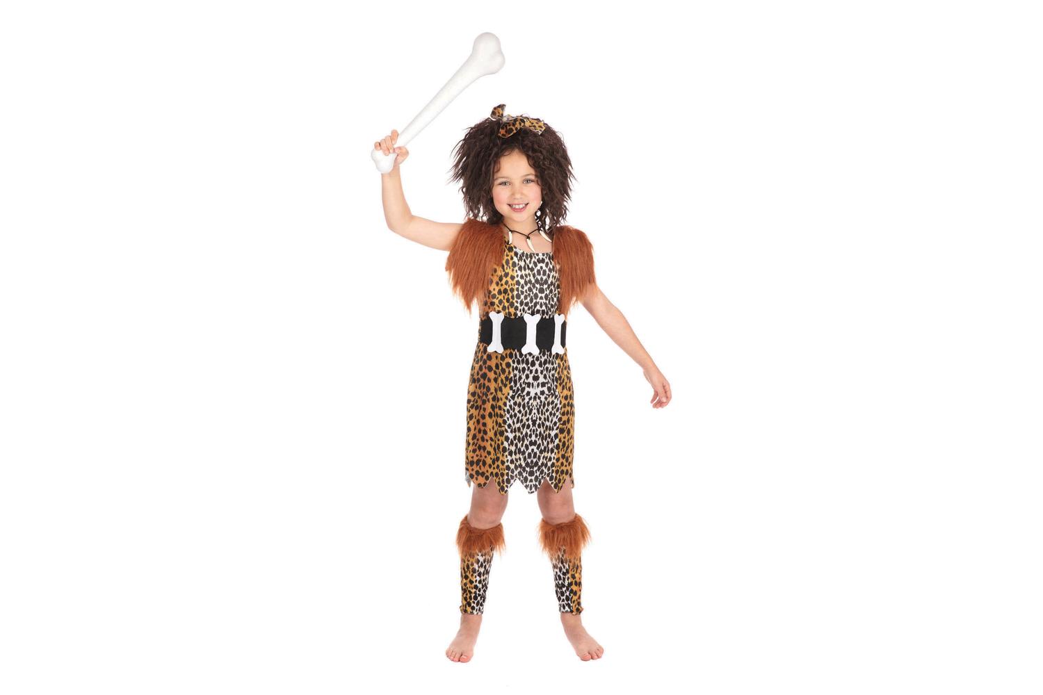 Rubies | Rb-cc739 | Cavegirl And Wig 122-134cm Girls Childrens Costume-3
