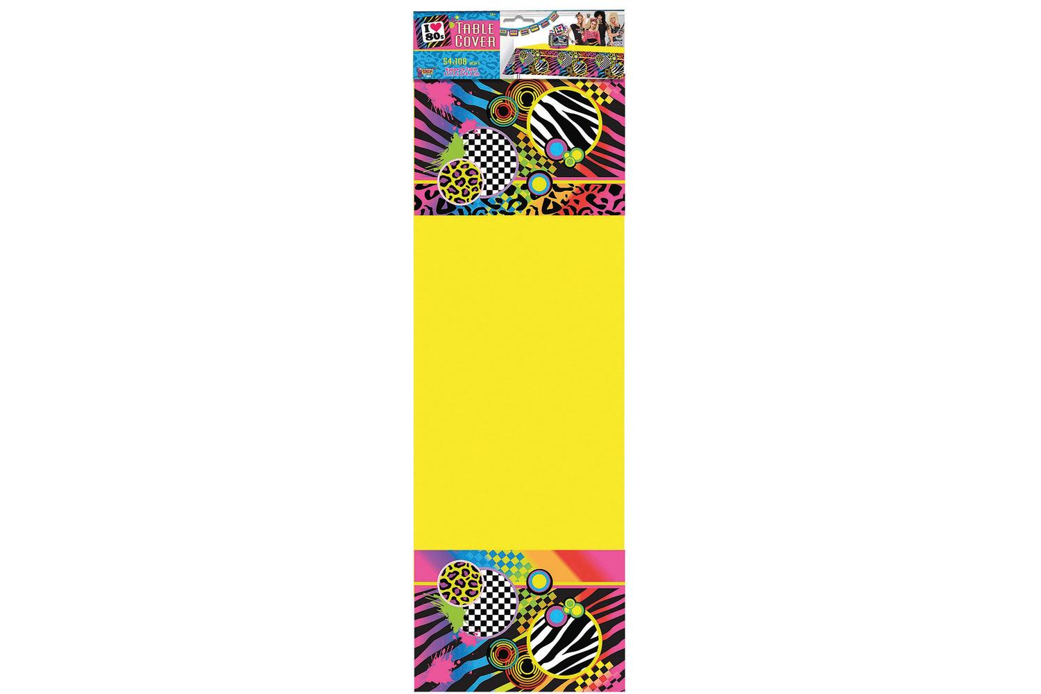 Rubies | Rb-x77465 | Yellow 80s Party Table Cloth