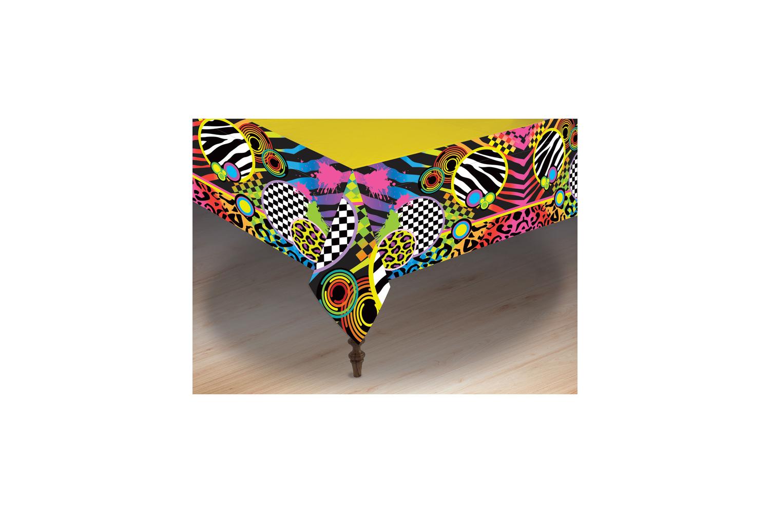 Rubies | Rb-x77465 | Yellow 80s Party Table Cloth-2