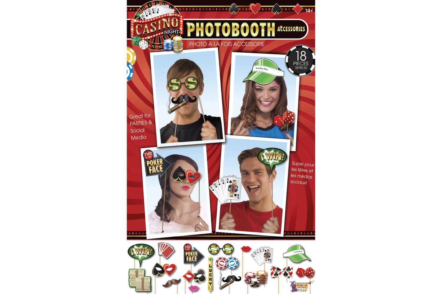 Rubies | Rb-x77554 | Casino Photobooth Kit 18pc